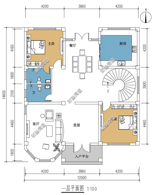 4款二層別墅設(shè)計(jì)圖，現(xiàn)在大多人都喜歡建二層別墅，經(jīng)濟(jì)又實(shí)用