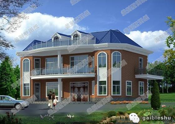 2款歐式二層農(nóng)村別墅戶型設計施工效果圖，簡單易建，美觀時尚