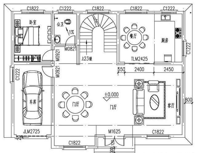 2款歐式二層農(nóng)村別墅戶型設計施工效果圖，簡單易建，美觀時尚