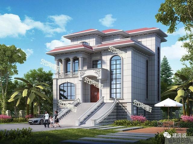 帶露天泳池和地下車庫的別墅設(shè)計圖，開啟精彩豐富生活