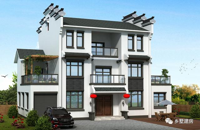 古色古香的三層中式別墅設(shè)計圖，農(nóng)村自建房的最佳選擇！