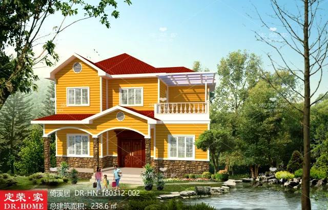 4套爆款農(nóng)村二層自建別墅設(shè)計(jì)圖，外觀漂亮，內(nèi)部實(shí)用，建哪一款都讓你很有面子