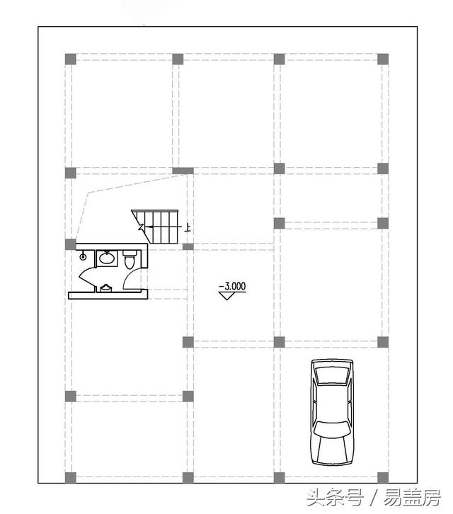 四層豪華現(xiàn)代別墅設(shè)計(jì)圖，框架結(jié)構(gòu)，主體造價(jià)65萬左右