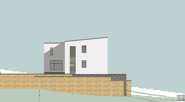 四層豪華現(xiàn)代別墅設(shè)計(jì)圖，框架結(jié)構(gòu)，主體造價(jià)65萬左右