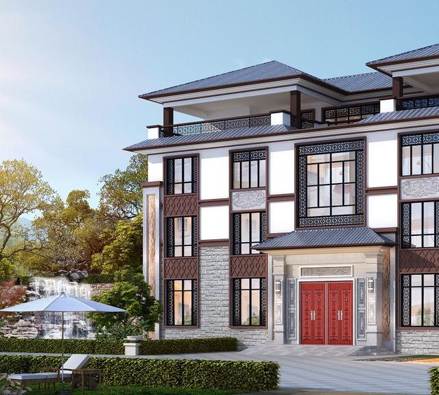 占地三百多平方米的新中式別墅設(shè)計(jì)圖，如此氣派的房子必定會(huì)提高生活品質(zhì)