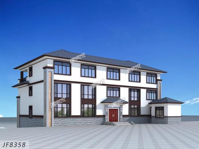 占地三百多平方米的新中式別墅設(shè)計(jì)圖，如此氣派的房子必定會(huì)提高生活品質(zhì)