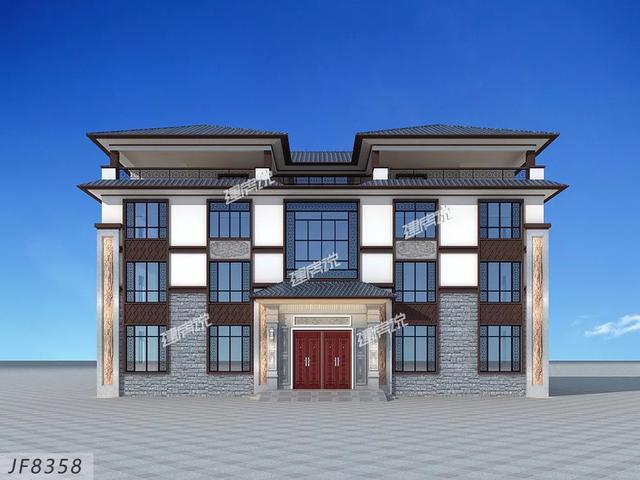 占地三百多平方米的新中式別墅設(shè)計(jì)圖，如此氣派的房子必定會(huì)提高生活品質(zhì)