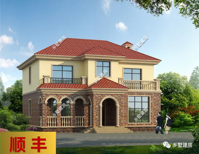 現(xiàn)在在城里買房不如回老家自己建別墅，今日推薦一款二層豪華別墅設(shè)計(jì)圖