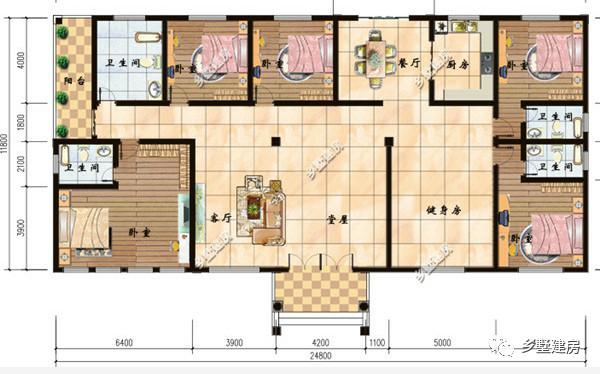 來看看這四款一層別墅設計圖，可以建給父母當養(yǎng)老房