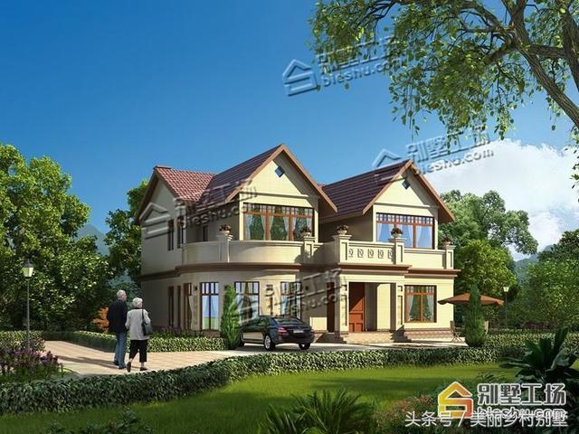農(nóng)村二層別墅設(shè)計圖，22萬就能建，鄰居見了可羨慕了