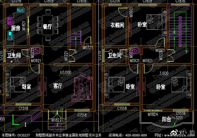 新農(nóng)村二層半自建房設(shè)計(jì)全套施工圖效果圖，符合農(nóng)村生活需要