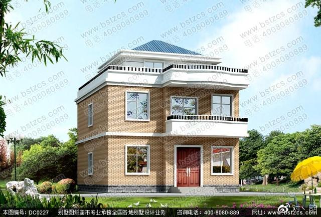 新農(nóng)村二層半自建房設(shè)計(jì)全套施工圖效果圖，符合農(nóng)村生活需要