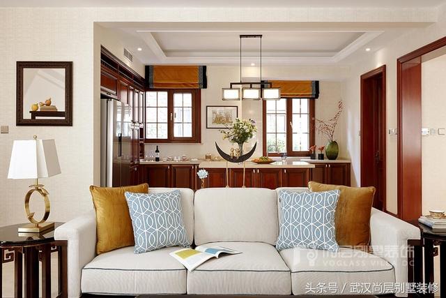 500平新中式風(fēng)格別墅裝修設(shè)計(jì)案例-打造出如出水芙蓉般的新中式靜雅空間