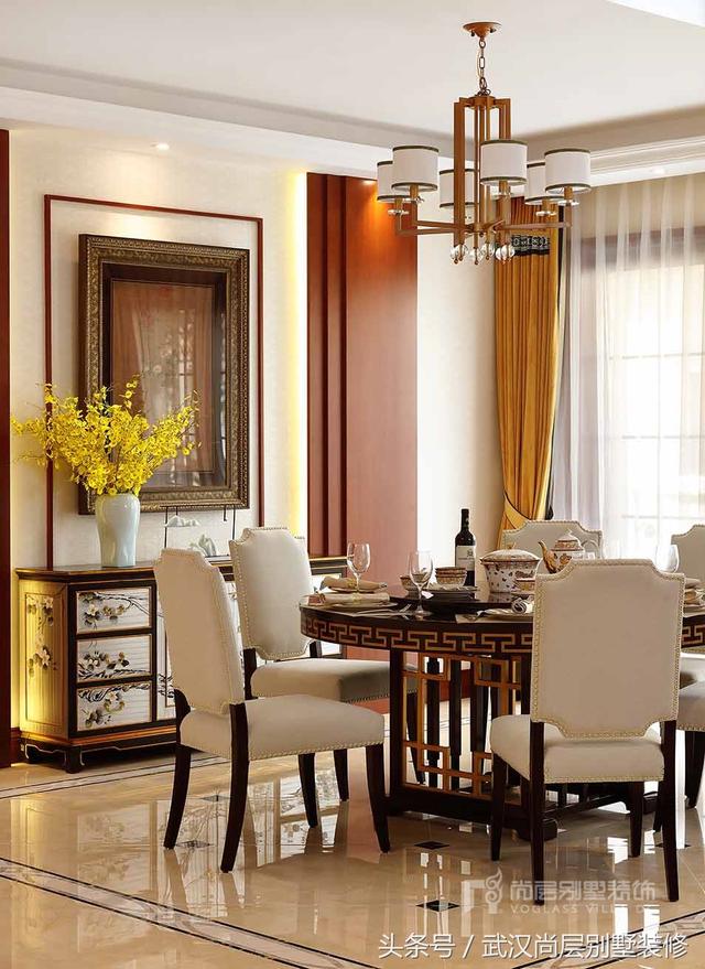 500平新中式風(fēng)格別墅裝修設(shè)計(jì)案例-打造出如出水芙蓉般的新中式靜雅空間