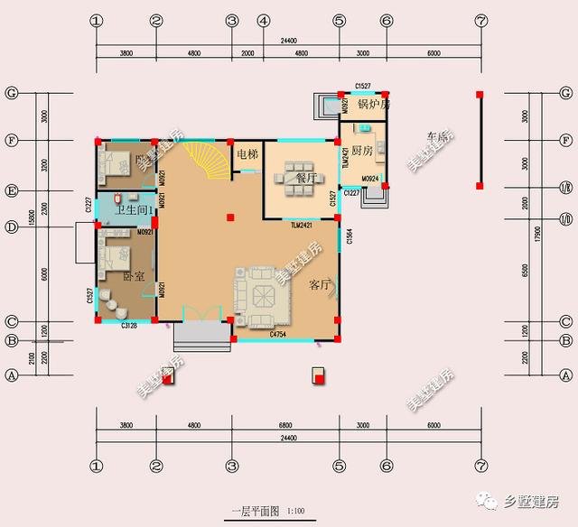 四層農(nóng)村自建別墅設(shè)計(jì)圖，外觀造型簡約大氣，外觀造型覺得令你贊嘆不覺。