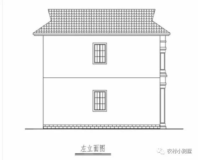 11.6x9米二層現(xiàn)代小別墅圖，帶開放式車庫(kù)和大露臺(tái)
