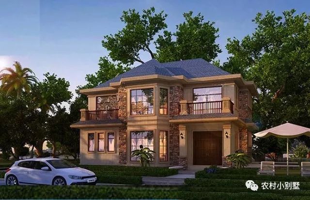 12.3x9米二層小別墅設(shè)計(jì)圖，附多張建好的實(shí)拍圖，爆款