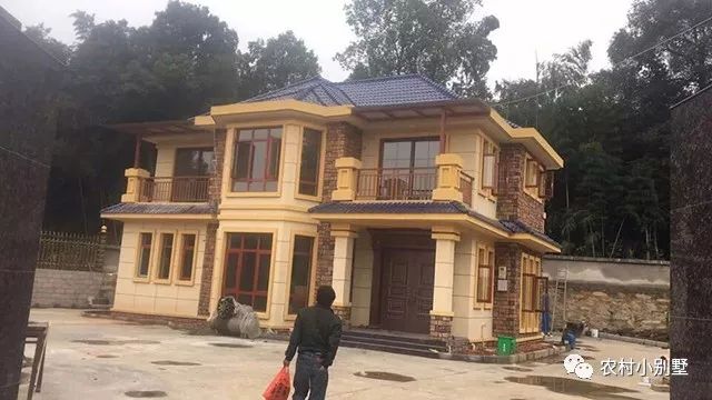 12.3x9米二層小別墅設(shè)計(jì)圖，附多張建好的實(shí)拍圖，爆款