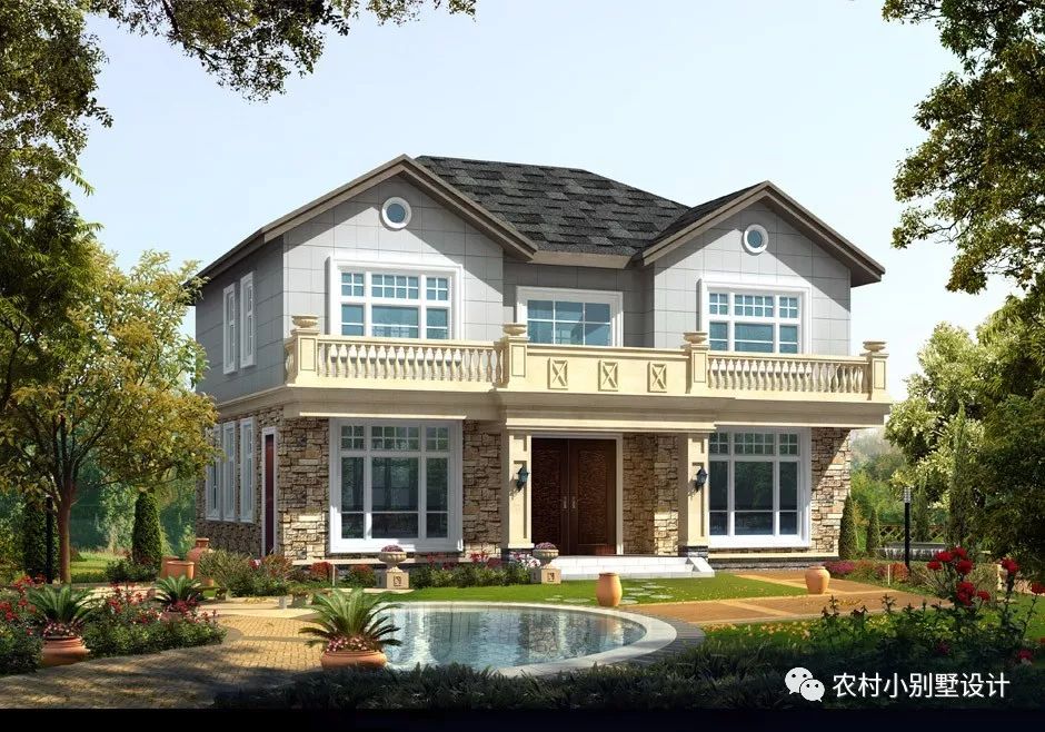 15款2024年接地氣的農(nóng)村二層房屋效果圖，可定制全套圖紙