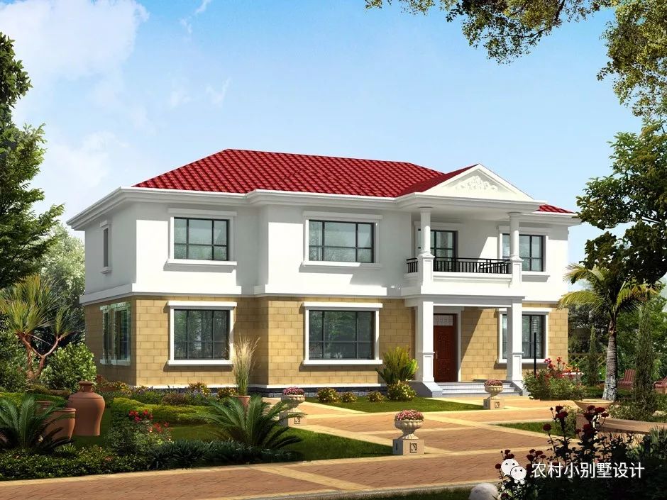 15款2024年接地氣的農(nóng)村二層房屋效果圖，可定制全套圖紙