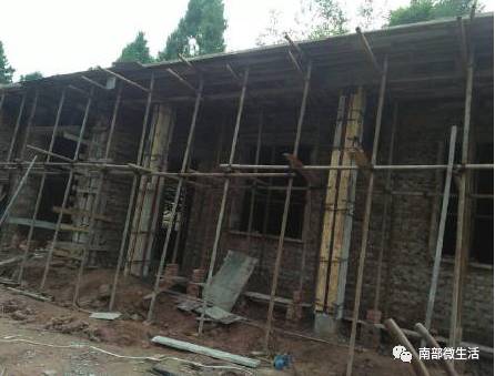 農(nóng)村小伙自建一層小別墅過程全直播，自建房的可以看看哦