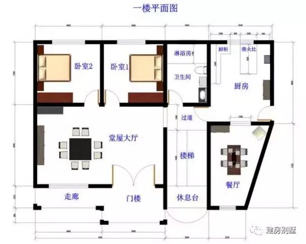 三層的兄弟雙拼自建房，主體花了30來萬。