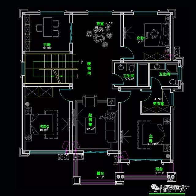 12X12米三層歐式別墅設(shè)計圖，帶大露臺，外形美觀漂亮，很適合在農(nóng)村建。