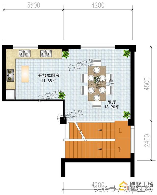 三層半農(nóng)村別墅設(shè)計圖，占地144.67㎡，帶夾層設(shè)計，漂亮實(shí)用，造價36萬~45萬左右。