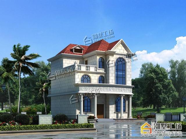 三層半農(nóng)村別墅設(shè)計圖，占地144.67㎡，帶夾層設(shè)計，漂亮實(shí)用，造價36萬~45萬左右。