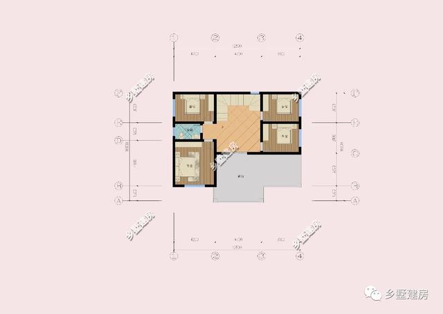 12x10米田園風(fēng)三層農(nóng)村別墅設(shè)計圖，帶大露臺，低調(diào)奢華。