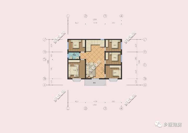 12x10米田園風(fēng)三層農(nóng)村別墅設(shè)計圖，帶大露臺，低調(diào)奢華。