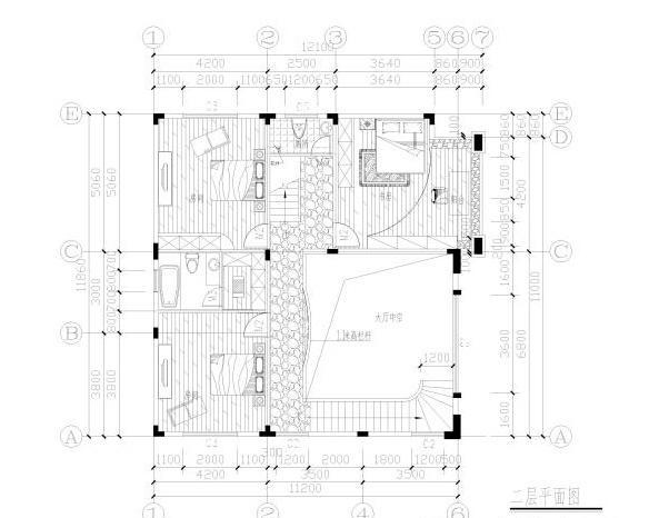 三層農(nóng)村別墅設(shè)計(jì)圖，帶挑空客廳，布局空間合理，造價(jià)40萬以內(nèi)。