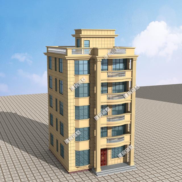 9.6x11.2五層別墅設(shè)計(jì)圖，小房身，豪華大氣！