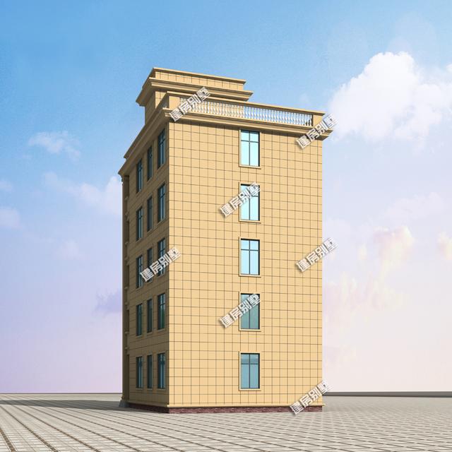 9.6x11.2五層別墅設(shè)計(jì)圖，小房身，豪華大氣！