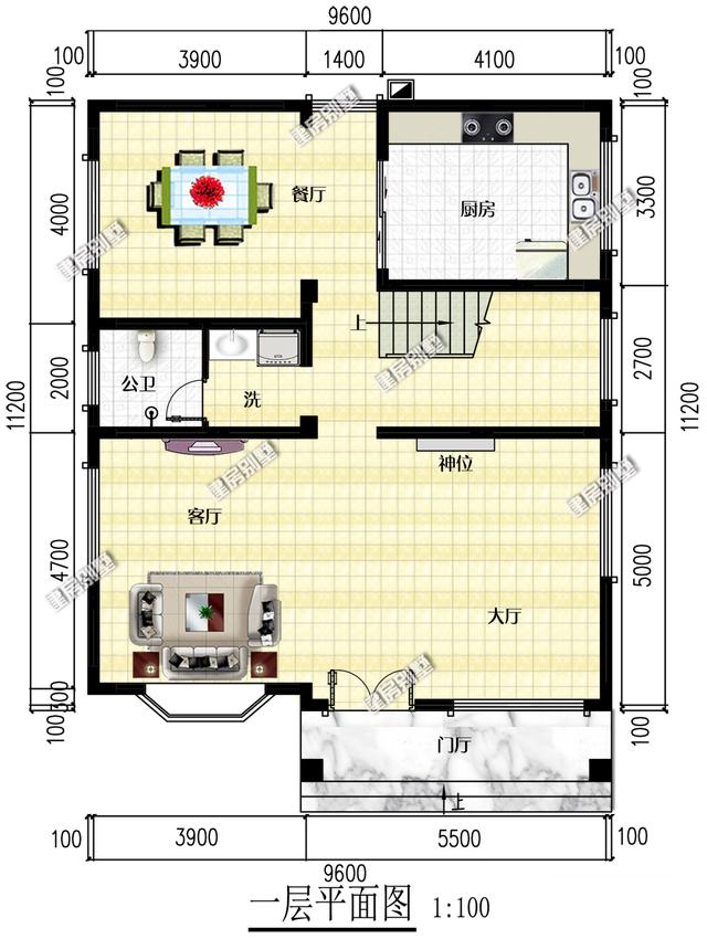9.6x11.2五層別墅設(shè)計(jì)圖，小房身，豪華大氣！