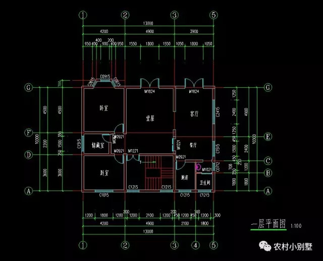 13x10二層帶地下室小別墅設計圖，外觀時尚