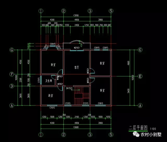 13x10二層帶地下室小別墅設計圖，外觀時尚