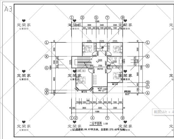 四棟三層別墅設(shè)計圖，簡單實用，戶型溫馨，適合農(nóng)村建設(shè)。