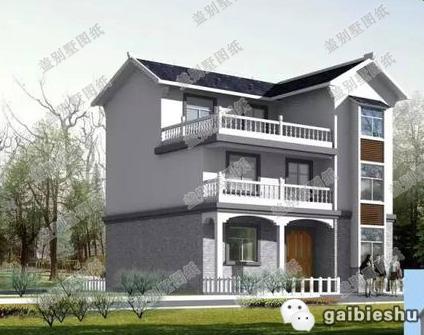 10×13米三層中式別墅設(shè)計圖，戶型別致雅觀，布局合理實用，主體造價大概28萬。