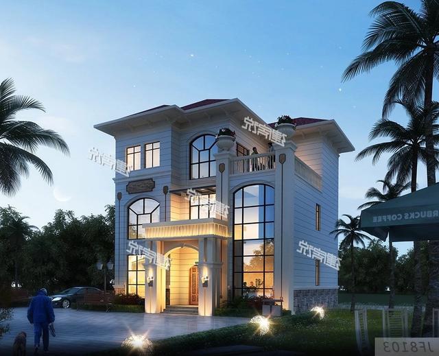 占地120平的三層別墅設計圖，簡單實用，我很喜歡這一款。