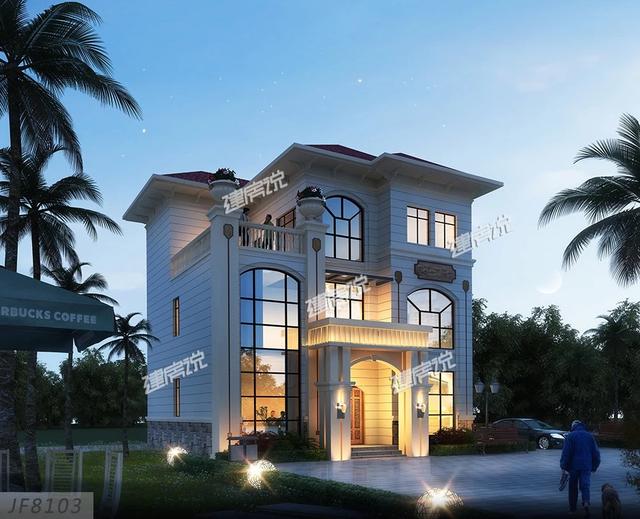 占地120平的三層別墅設計圖，簡單實用，我很喜歡這一款。