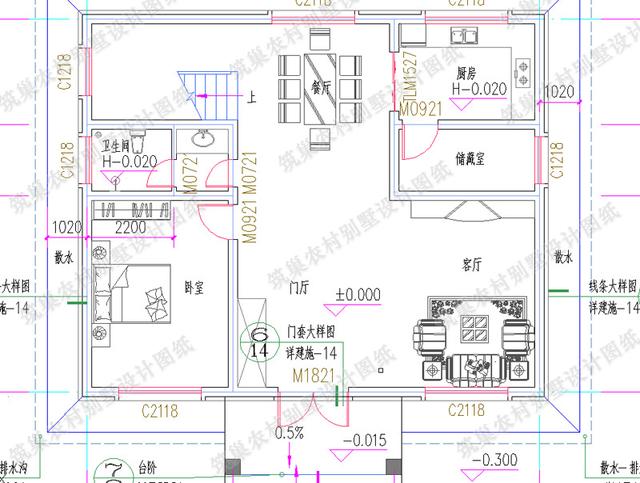 12×10米農(nóng)村二層別墅設(shè)計(jì)圖，外觀素雅，設(shè)有休閑娛樂的棋牌室，造價(jià)20萬。