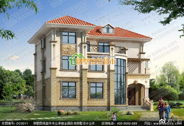 占地166平的三層別墅設(shè)計(jì)圖，豪華大氣，有氣場。