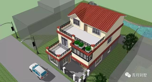 占地135平方米的三農(nóng)村別墅設(shè)計圖，帶大露臺+農(nóng)家小院，非常適合鄉(xiāng)村自建。