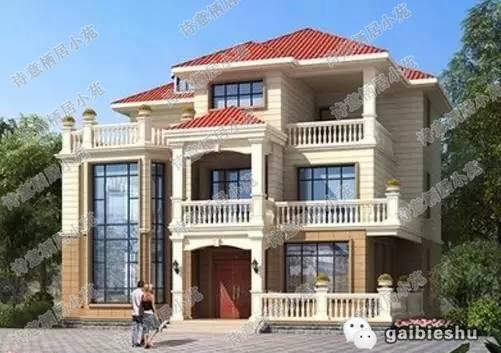 14×14米三層新農(nóng)村自建房，主體造價42萬左右。