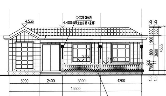 13x10米一層農(nóng)村別墅設(shè)計(jì)圖，不僅造價(jià)較低,而且經(jīng)濟(jì)實(shí)用，兩廳兩衛(wèi)四室絕對夠用！
