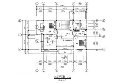 14×8米三層農(nóng)村別墅設(shè)計圖，外觀設(shè)計簡約大氣，帶烤火房+堂屋。