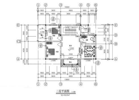 14×8米三層農(nóng)村別墅設(shè)計圖，外觀設(shè)計簡約大氣，帶烤火房+堂屋。