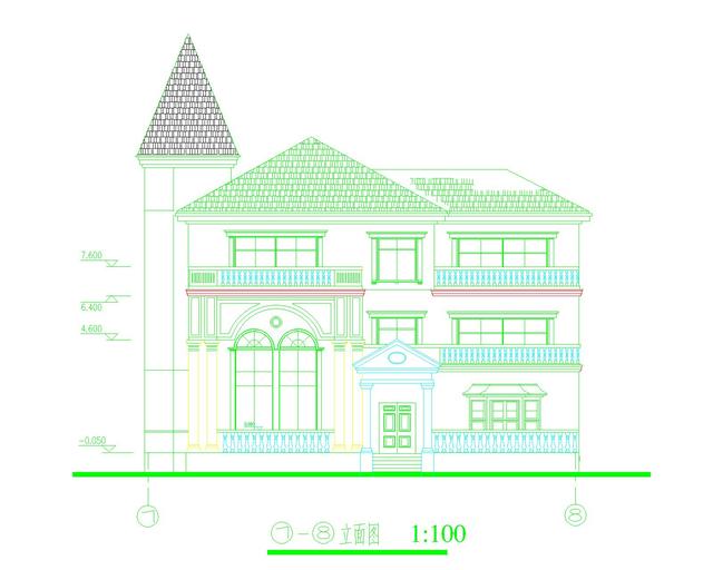 最新出品的18x16米三層尖頂歐式自建房，帶外觀效果圖。