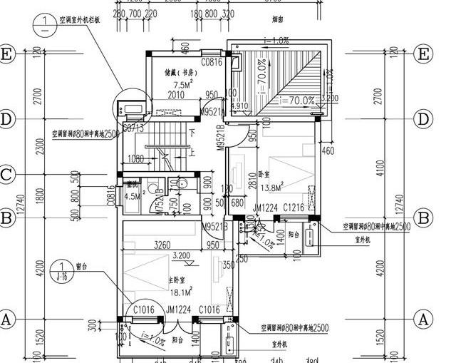 農(nóng)村三層小戶型別墅設(shè)計(jì)圖，帶閣樓，施工難度不高，適合大部分農(nóng)村家庭建造。